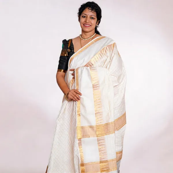 White_Premium_Kota_Silk_Saree_For_Women