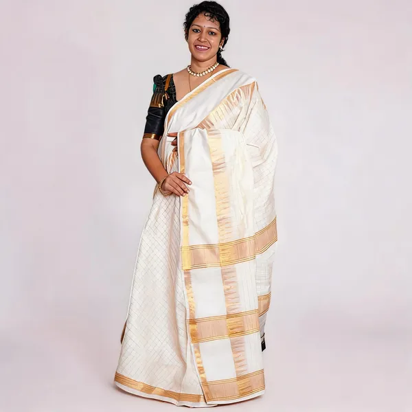 White_Premium_Kota_Silk_Saree_For_Women
