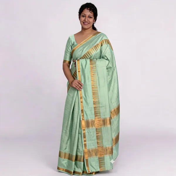 Green_And_Golden_Premium_Kota_Silk_Saree_For_Women
