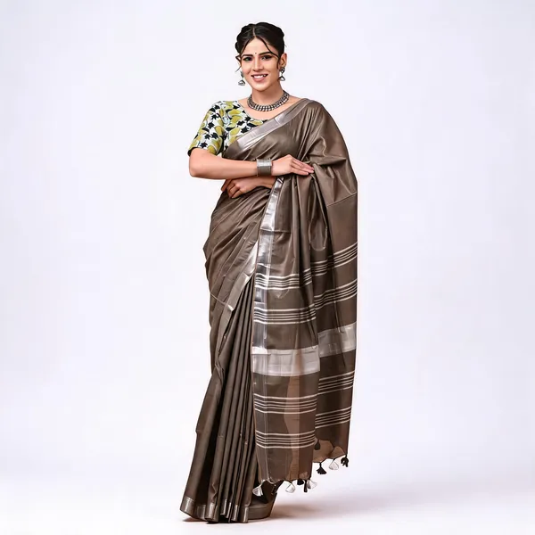 Grey_Premium_Cotton_Linen_Saree_For_Women