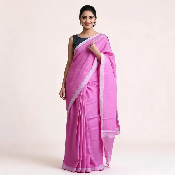 Pink_Premium_Cotton_Linen_Saree_For_Women
