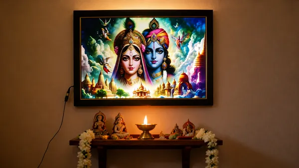 Multicolor_Mdf_Pvc_Devotional_Radha_Krishna_Temple_Led_Backlit_Wall_Frame
