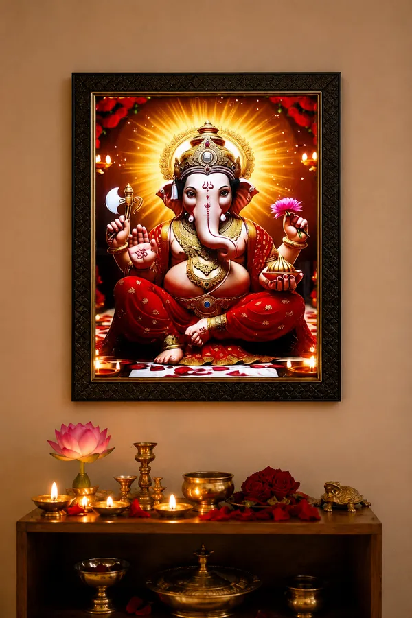 Multicolor_Mdf_Pvc_Devotional_Lord_Ganesha_Led_Backlit_Wall_Frame