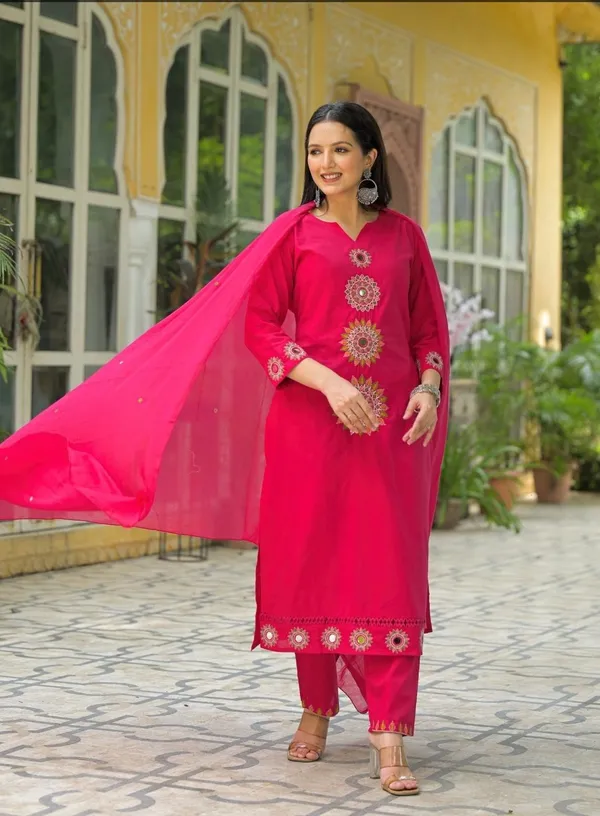 Pink_Embroidered_Kurta_Set_With_Dupatta_Swdh01_Pink