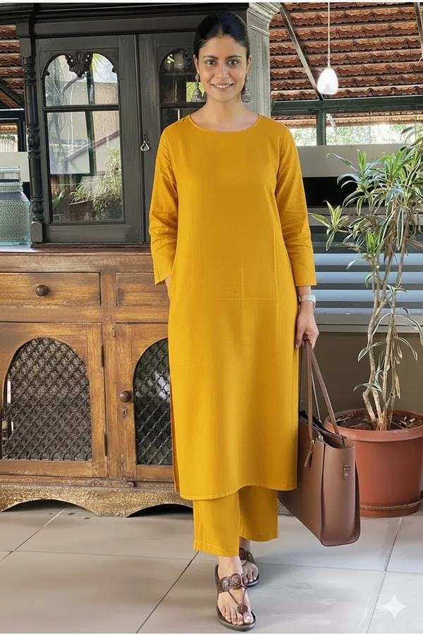 Upgrade_Your_Office_Wear_Wardrobe_With_This_Classy_Yet_Chic_Monochrome_Pant_Set_For_All_Day_Comfort_And_Trendy_Look_Swsk13_Yellow