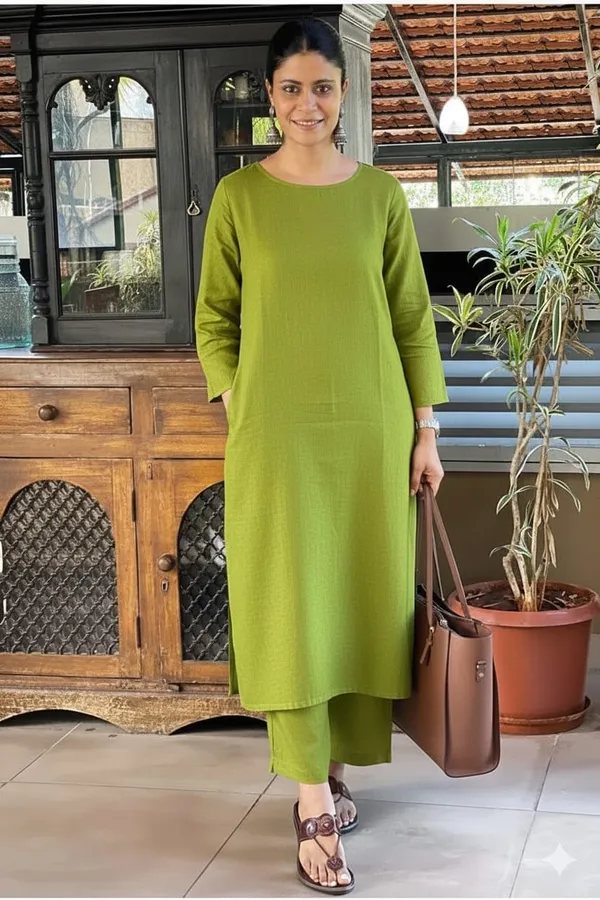 Upgrade_Your_Office_Wear_Wardrobe_With_This_Classy_Yet_Chic_Monochrome_Pant_Set_For_All_Day_Comfort_And_Trendy_Look_Swsk13_Lime