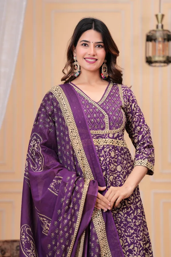 New_Stylish_And_Affordable_Beautiful_Look_Straight_Set_With_Beautiful_Print_And_Fabric_Pure_Cotton_Swsk09_Rust_Orange