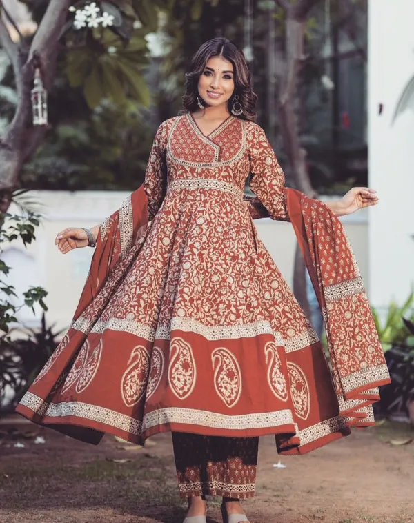 New_Stylish_And_Affordable_Beautiful_Look_Straight_Set_With_Beautiful_Print_And_Fabric_Pure_Cotton_Swsk09_Navy_Blue
