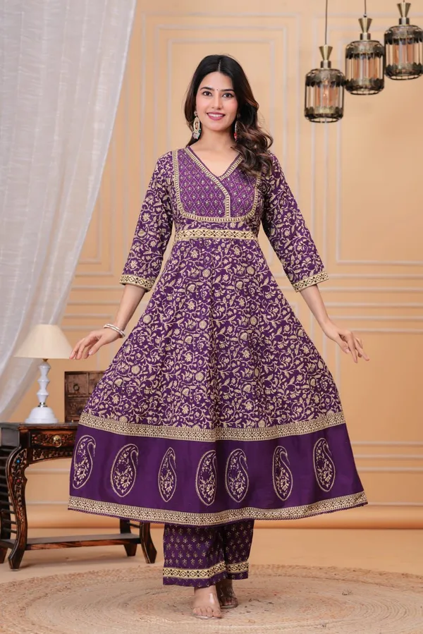 New_Stylish_And_Affordable_Beautiful_Look_Straight_Set_With_Beautiful_Print_And_Fabric_Pure_Cotton_Swsk09_Navy_Blue
