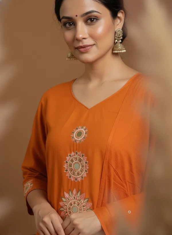 Orange_Embroidered_Kurta_Set_With_Matching_Dupatta_For_Women_Swdh12