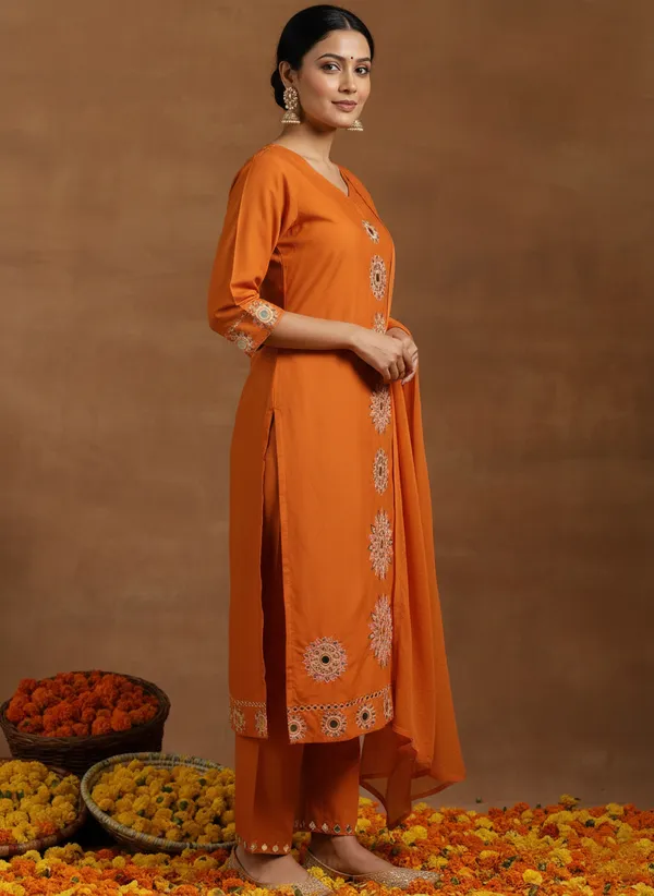 Orange_Embroidered_Kurta_Set_With_Matching_Dupatta_For_Women_Swdh12