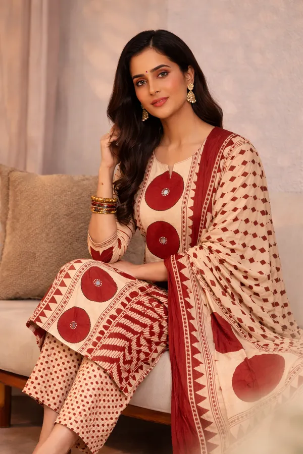 Beige_Maroon_Ethnic_Printed_Kurta_Palazzo_Set_With_Dupatta_Swdh28