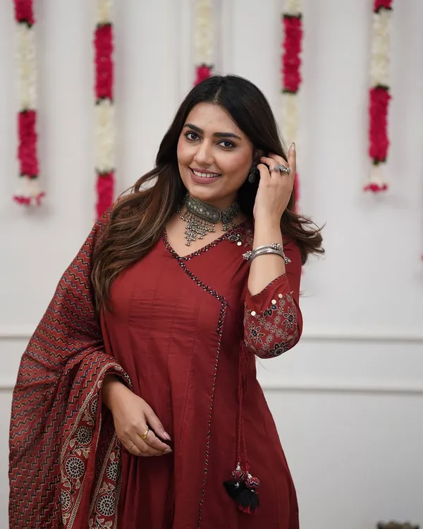 Ajrakh_Inspired_Anarkali_Set_With_Printed_Dupatta_S_Rd29_Mehroon