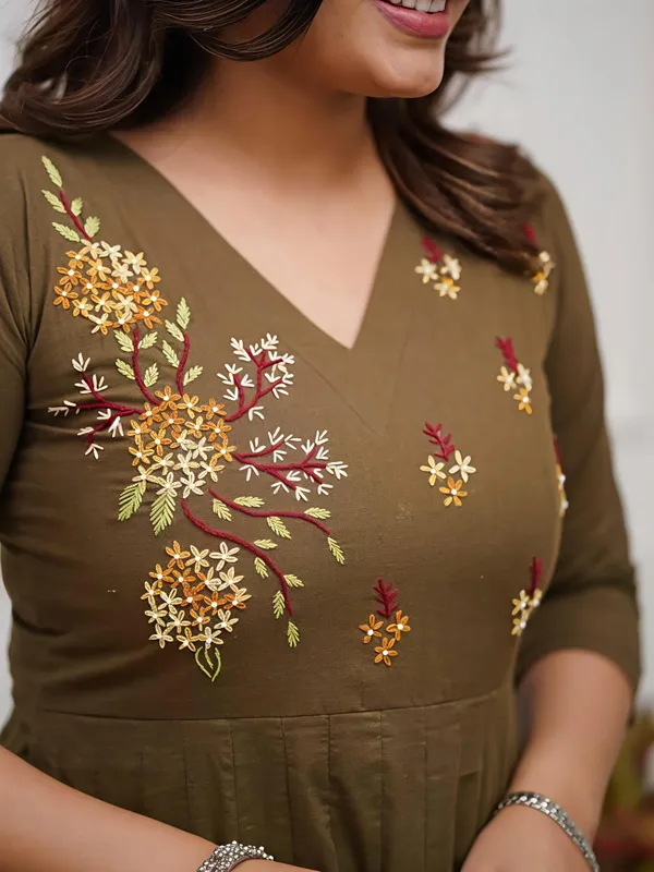 Elegant_Olive_Green_Embroidered_Anarkali_Kurta_Set_With_Printed_Dupatta_Swsk47
