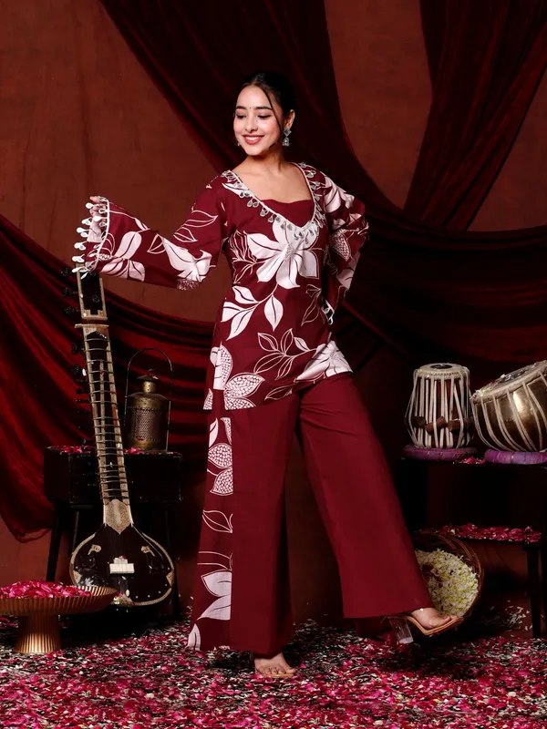 Adorn_Yourself_In_Festive_Elegance_With_This_Stunning_Maroon_Floral_Coord_Set_Rrrd37_Maheroon