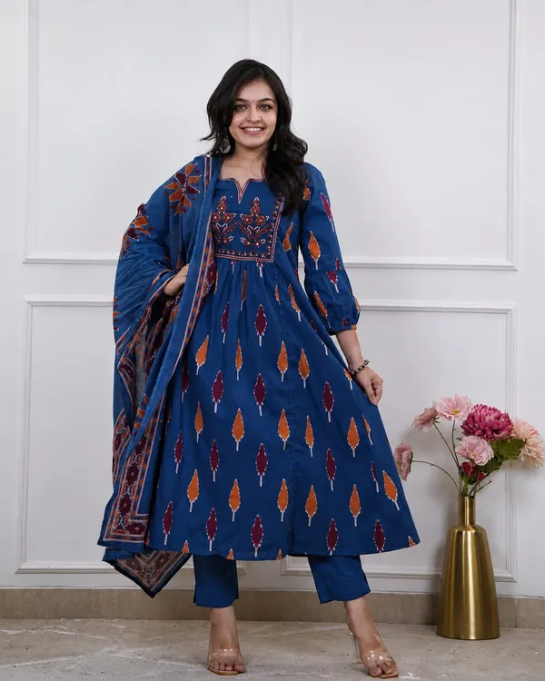 Cotton_Anarkali_Dress_Rd49_Black