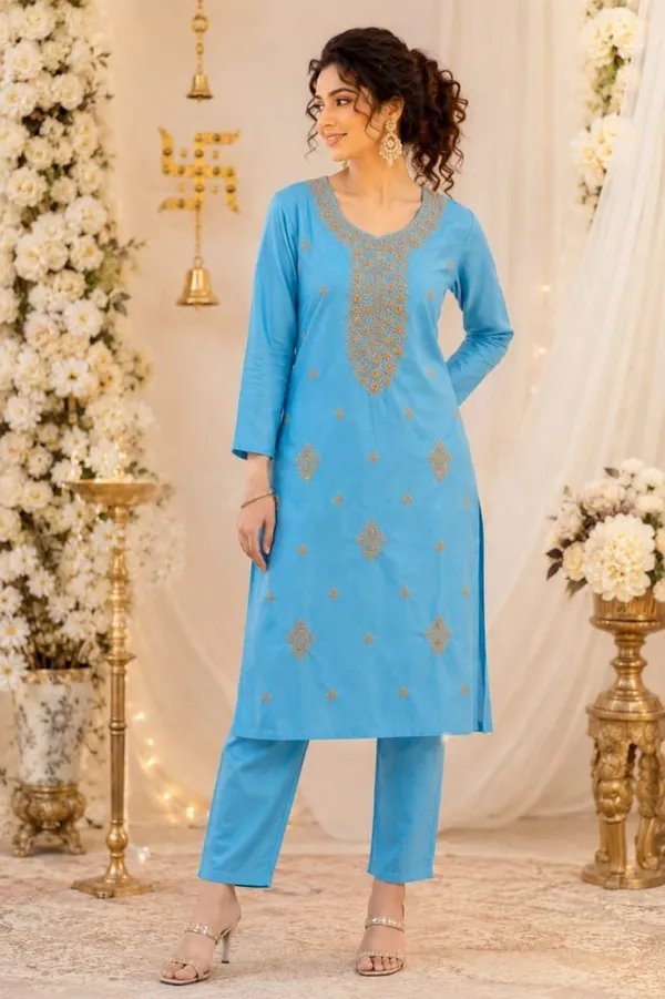 Designer_Gold_Work_Kurta_Pant_Set_For_Women_Rrrd50_Sky_Blue