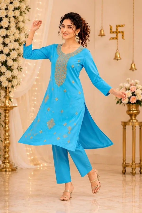 Designer_Gold_Work_Kurta_Pant_Set_For_Women_Rrrd50_Rust_Orange