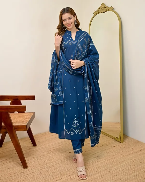 Royal_Bandhani_Grace_Suit_Set_Rd59_Blue