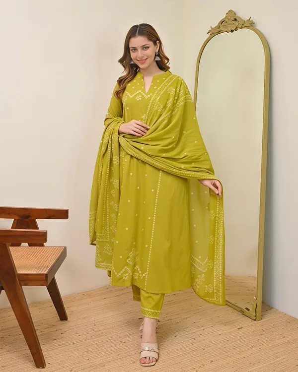 Royal_Bandhani_Grace_Suit_Set_Rd59_Lime_Green