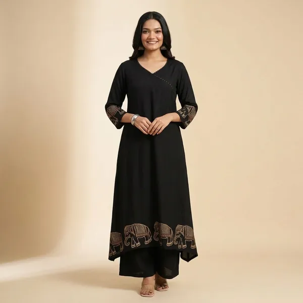 Upgrade_Your_Office_Wear_Wardrobe_With_This_Classy_Kurti_Embroidery_Work_Detailing_With_White