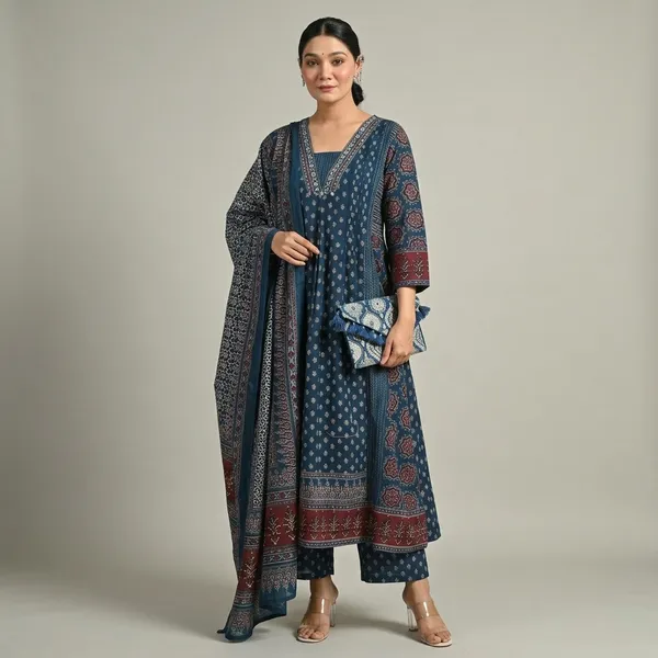 Featuring_Beautiful_Heavy_Suit_Set_Which_Is_Beautifully_Decorated_With_Handwork_Weaving_And_Prints_It_I_Paired_With_Matching_Pants_And_Dupatta_Swsk06