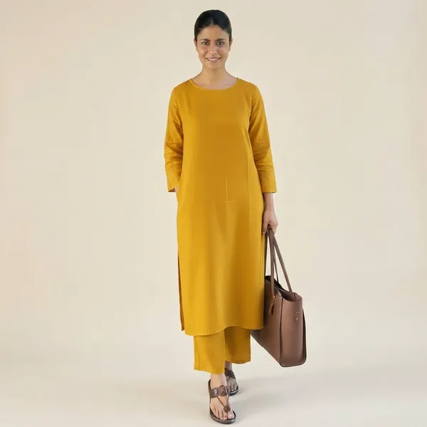 Upgrade_Your_Office_Wear_Wardrobe_With_This_Classy_Yet_Chic_Monochrome_Pant_Set_For_All_Day_Comfort_And_Trendy_Look_Swsk13_Yellow