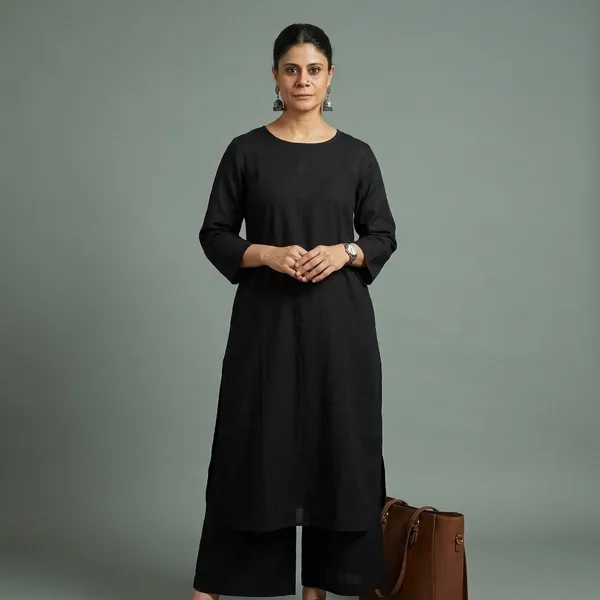Upgrade_Your_Office_Wear_Wardrobe_With_This_Classy_Yet_Chic_Monochrome_Pant_Set_For_All_Day_Comfort_And_Trendy_Look_Swsk13_Black