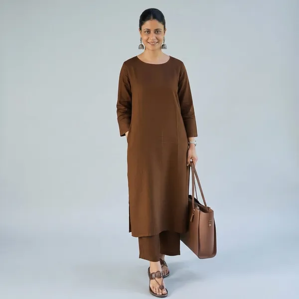 Upgrade_Your_Office_Wear_Wardrobe_With_This_Classy_Yet_Chic_Monochrome_Pant_Set_For_All_Day_Comfort_And_Trendy_Look_Swsk13_Brown