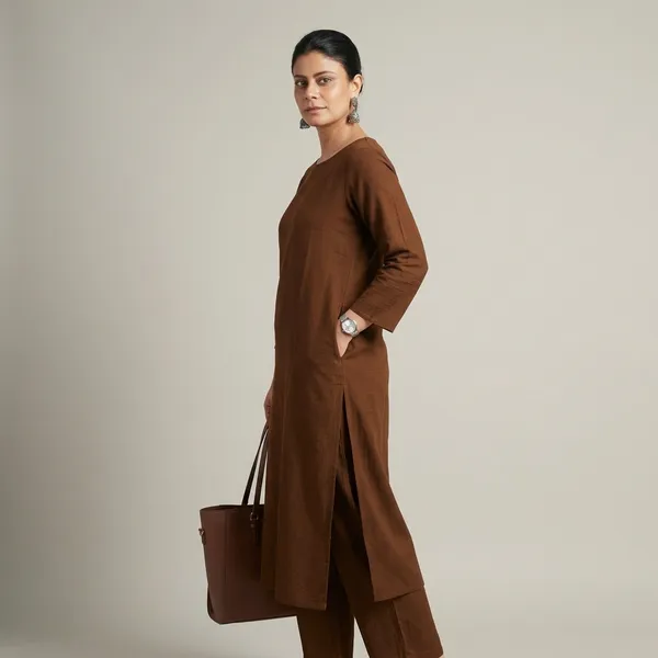 Upgrade_Your_Office_Wear_Wardrobe_With_This_Classy_Yet_Chic_Monochrome_Pant_Set_For_All_Day_Comfort_And_Trendy_Look_Swsk13_Brown