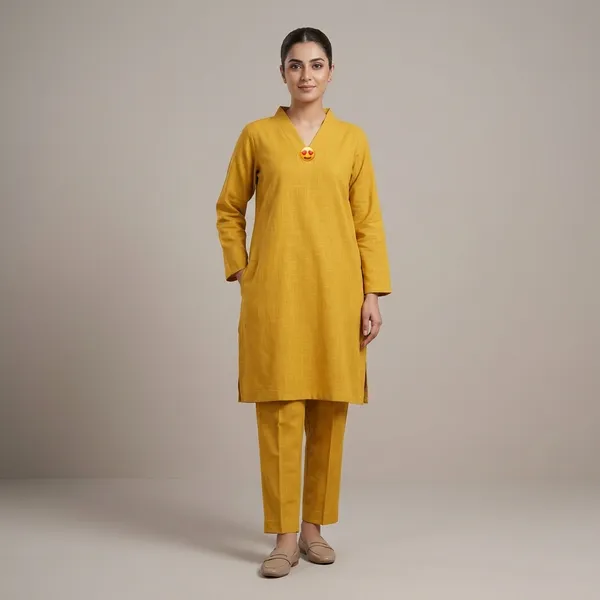 Upgrade_Your_Office_Wear_Wardrobe_With_This_Classy_Yet_Chic_Monochrome_Pant_Set_For_All_Day_Comfort_And_Trendy_Look_Swsk12_Yellow