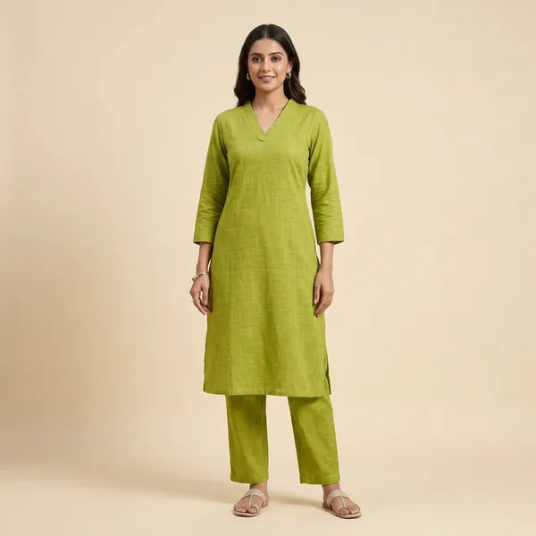 Upgrade_Your_Office_Wear_Wardrobe_With_This_Classy_Yet_Chic_Monochrome_Pant_Set_For_All_Day_Comfort_And_Trendy_Look_Swsk12_Lime