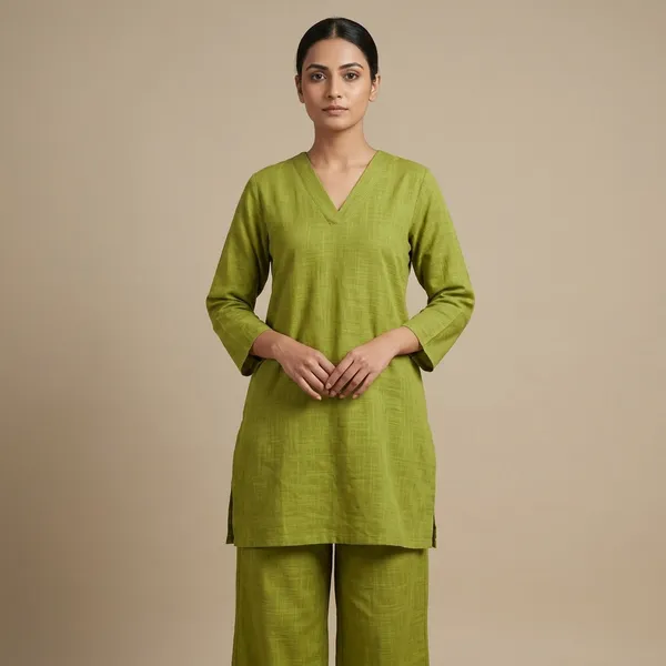 Upgrade_Your_Office_Wear_Wardrobe_With_This_Classy_Yet_Chic_Monochrome_Pant_Set_For_All_Day_Comfort_And_Trendy_Look_Swsk12_Lime