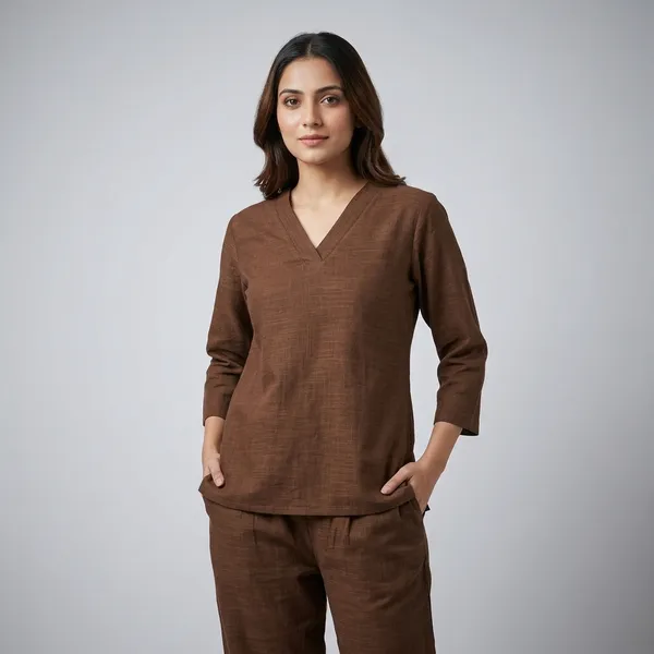 Upgrade_Your_Office_Wear_Wardrobe_With_This_Classy_Yet_Chic_Monochrome_Pant_Set_For_All_Day_Comfort_And_Trendy_Look_Swsk12_Brown