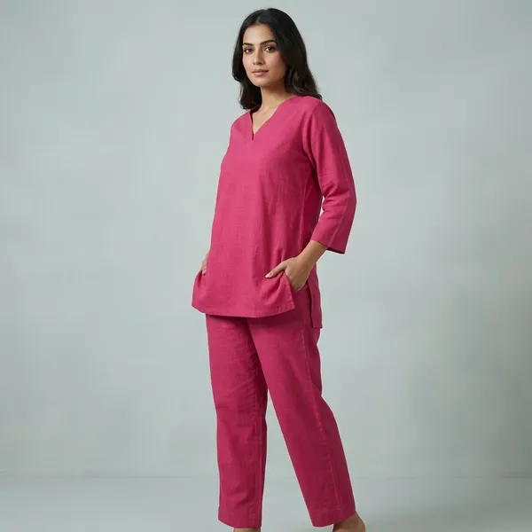 Upgrade_Your_Office_Wear_Wardrobe_With_This_Classy_Yet_Chic_Monochrome_Pant_Set_For_All_Day_Comfort_And_Trendy_Look_Swsk12_Pink