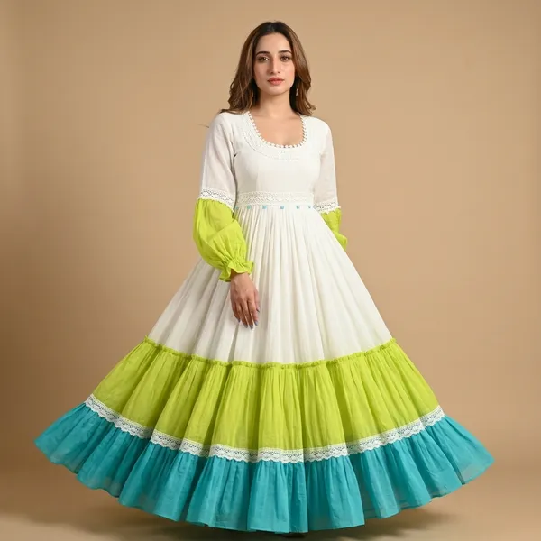 Launching_New_Article_Full_Flair_Beautiful_Gown_With_Lace_Work_Swsk32