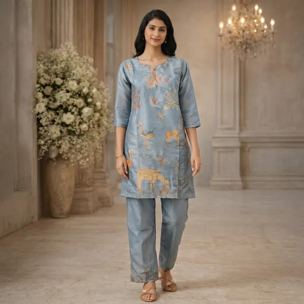Powder_Blue_Nature_Inspired_Printed_Kurta_Set_Swdh23