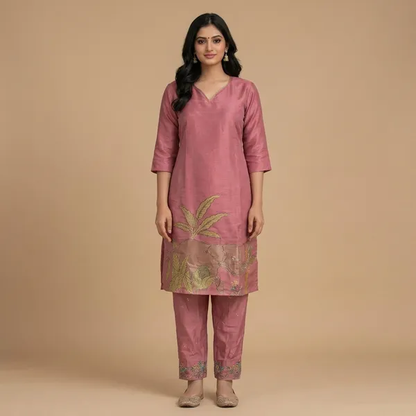 Rose_Pink_Elephant_Motif_Printed_Kurta_Pant_Set_Swdh27