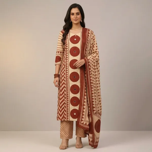 Beige_Maroon_Ethnic_Printed_Kurta_Palazzo_Set_With_Dupatta_Swdh28