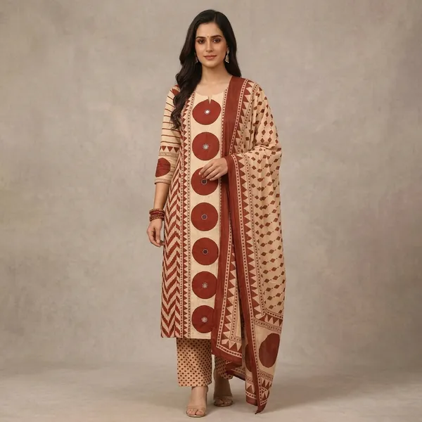 Beige_Maroon_Ethnic_Printed_Kurta_Palazzo_Set_With_Dupatta_Swdh28