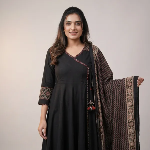 Ajrakh_Inspired_Anarkali_Set_With_Printed_Dupatta_S_Rd29_Black