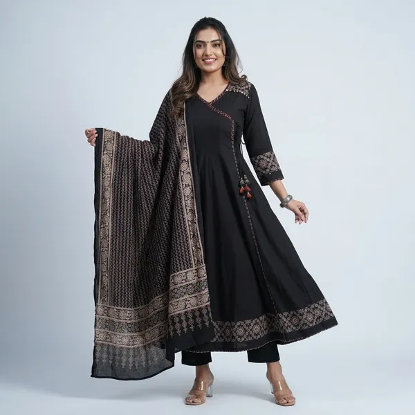 Ajrakh_Inspired_Anarkali_Set_With_Printed_Dupatta_S_Rd29_Black