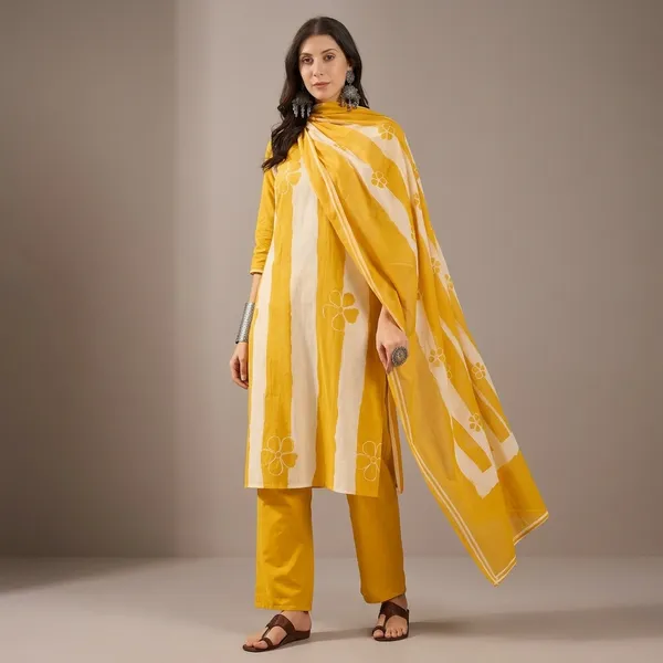 Designer_Festive_Wear_Kurta_Set_With_Statement_Dupatta_Swsk43_Yellow