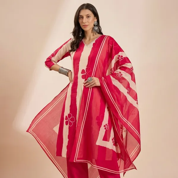 Designer_Festive_Wear_Kurta_Set_With_Statement_Dupatta_Swsk43_Pink