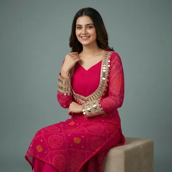 Velvet_Charm_Embroidered_Kurta_Set_Purple_Pink_Rd39_Pink
