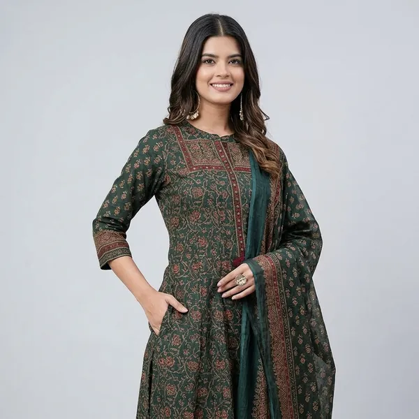 Fine_Taj_Cotton_60_60_Fabric_With_Beautiful_Printed_Kurti_With_Plazo_With_One_Side_Pocket_On_Pant_Swsk60