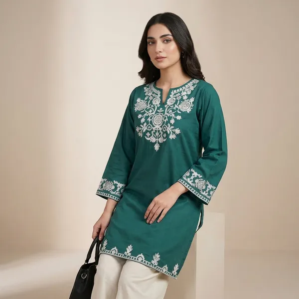 Presenting_Our_Premium_Heavy_Embroidery_With_Pocket_Jaipur_Cord_Set_Swsk61_Green