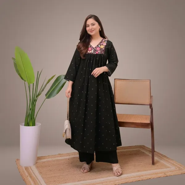 For_A_Festive_Gathering_You_Ll_Can_Opt_For_Our_Mahroon_Black_Simple_Suit_Swsk62_Black