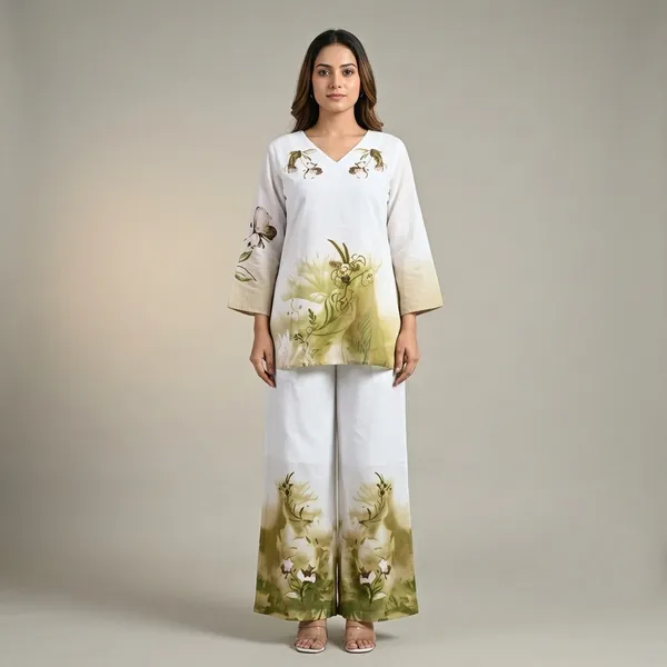 Premium_Tie_Dye_Cotton_Co_Ord_Set_Rd56_Yellow_Green