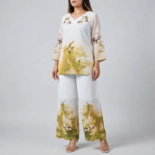 Premium_Tie_Dye_Cotton_Co_Ord_Set_Rd56_Yellow_Green